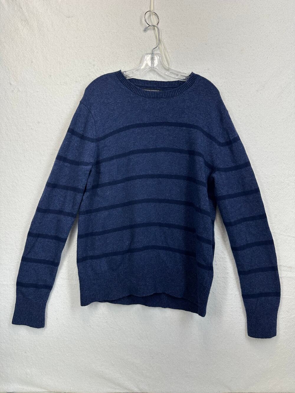 Banana Republic Fine Italian Wool Striped Sweater Size L